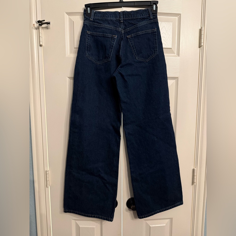 Reformation Cary High Rise Slouchy Wide Leg Jeans Sz25 Excellent Condition - Picture 3 of 6